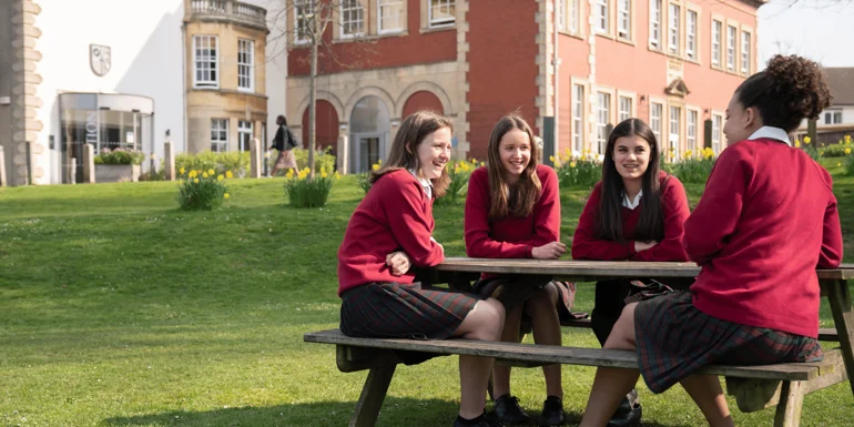 Pupils at Redmaids' High School