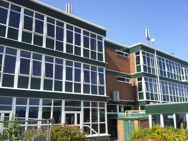 Exterior of Ribston Hall High School