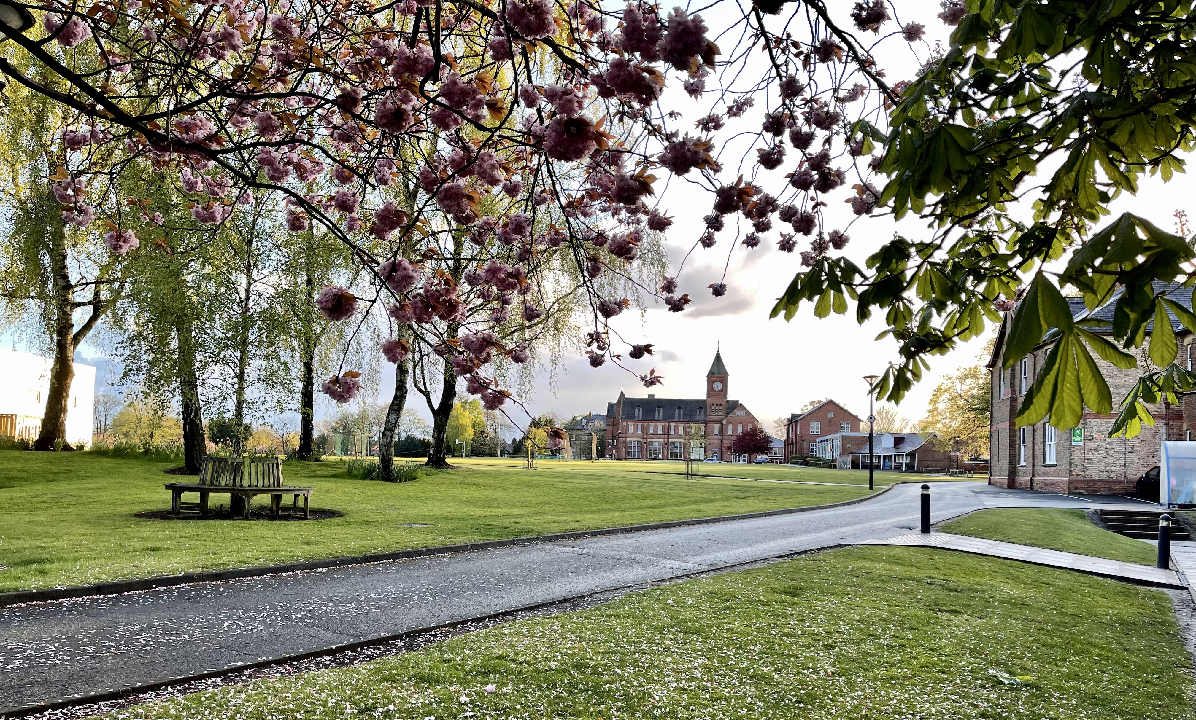 Campus view of Ripon Grammar School