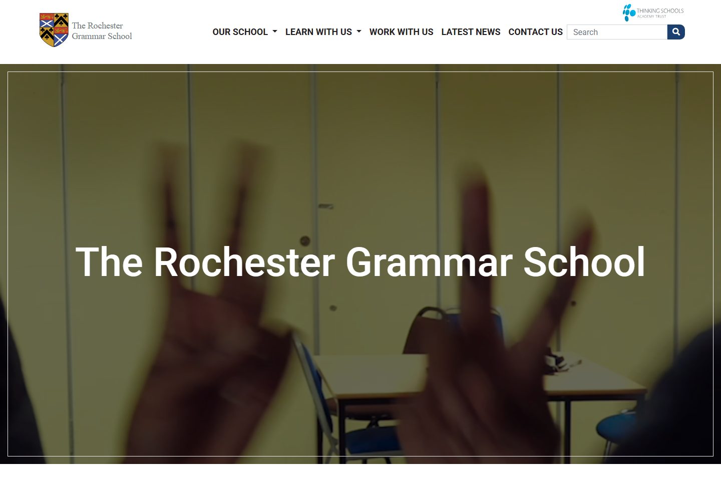 The Rochester Grammar School homepage screenshot
