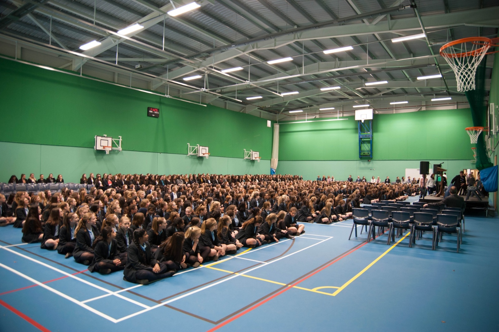 Campus view of Rugby High School