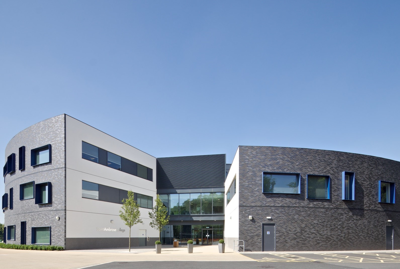 Campus view of Saint Ambrose College