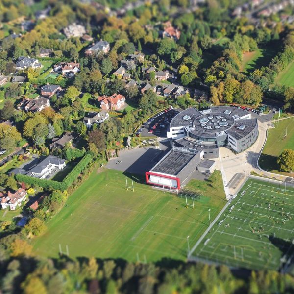 Campus view of Saint Ambrose College