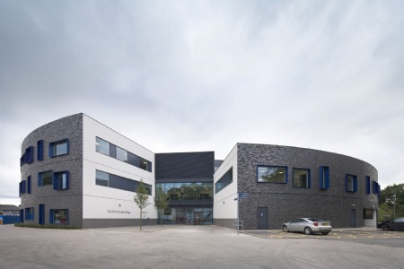 Campus view of Saint Ambrose College