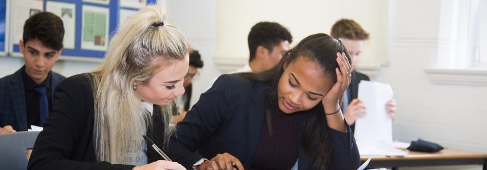 Sale Grammar School classroom study