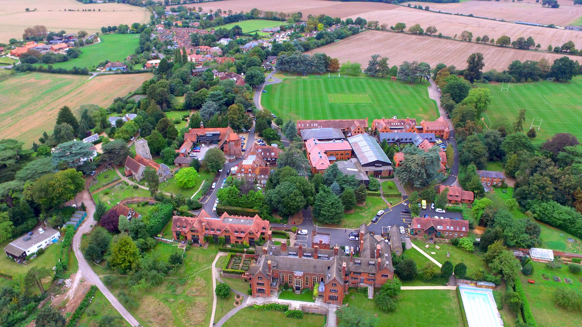 Campus view of Shiplake College
