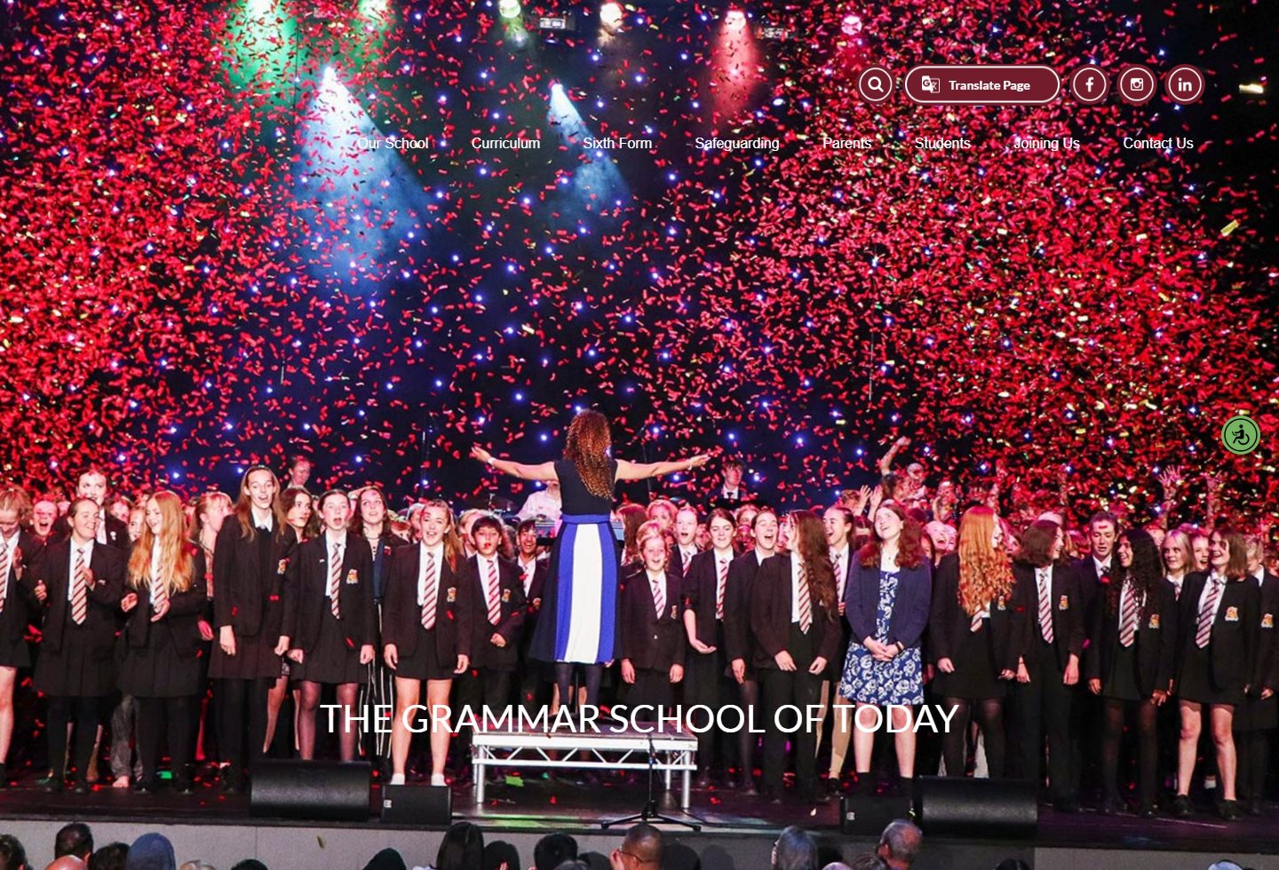 Sir Henry Floyd Grammar School homepage screenshot