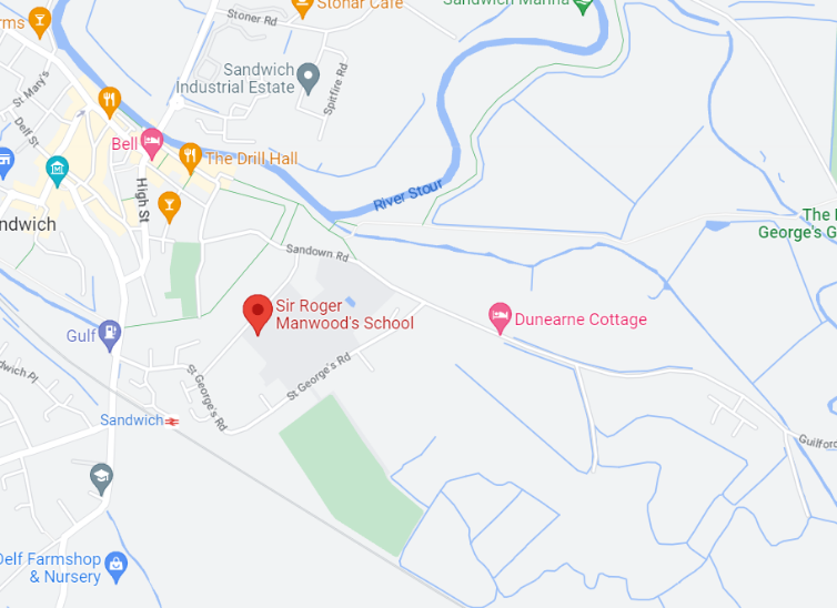 Campus view of Sir Roger Manwood's School