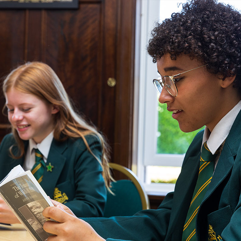 Skegness Grammar School student in school