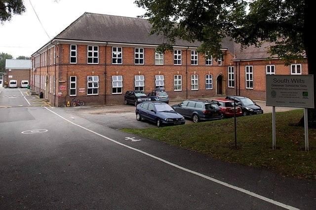 South Wilts Grammar School school building exterior