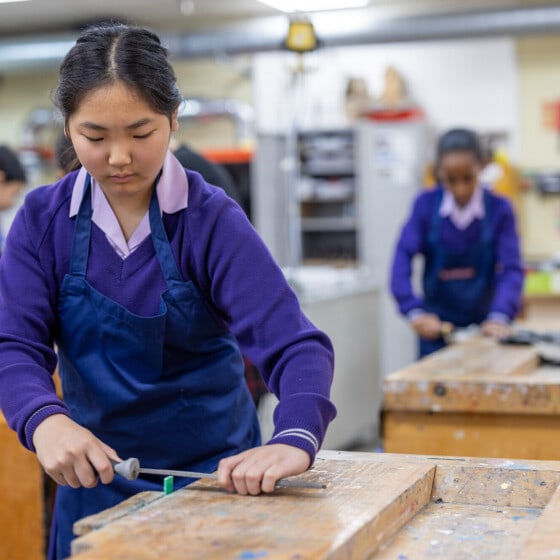 St Michaels Catholic Grammar School classroom
