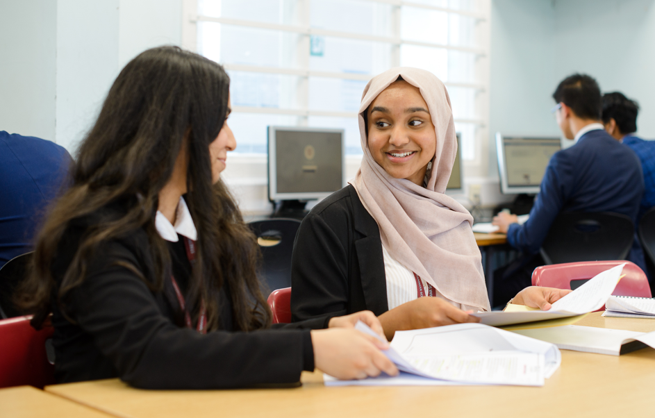 Stretford Grammar School classroom learning