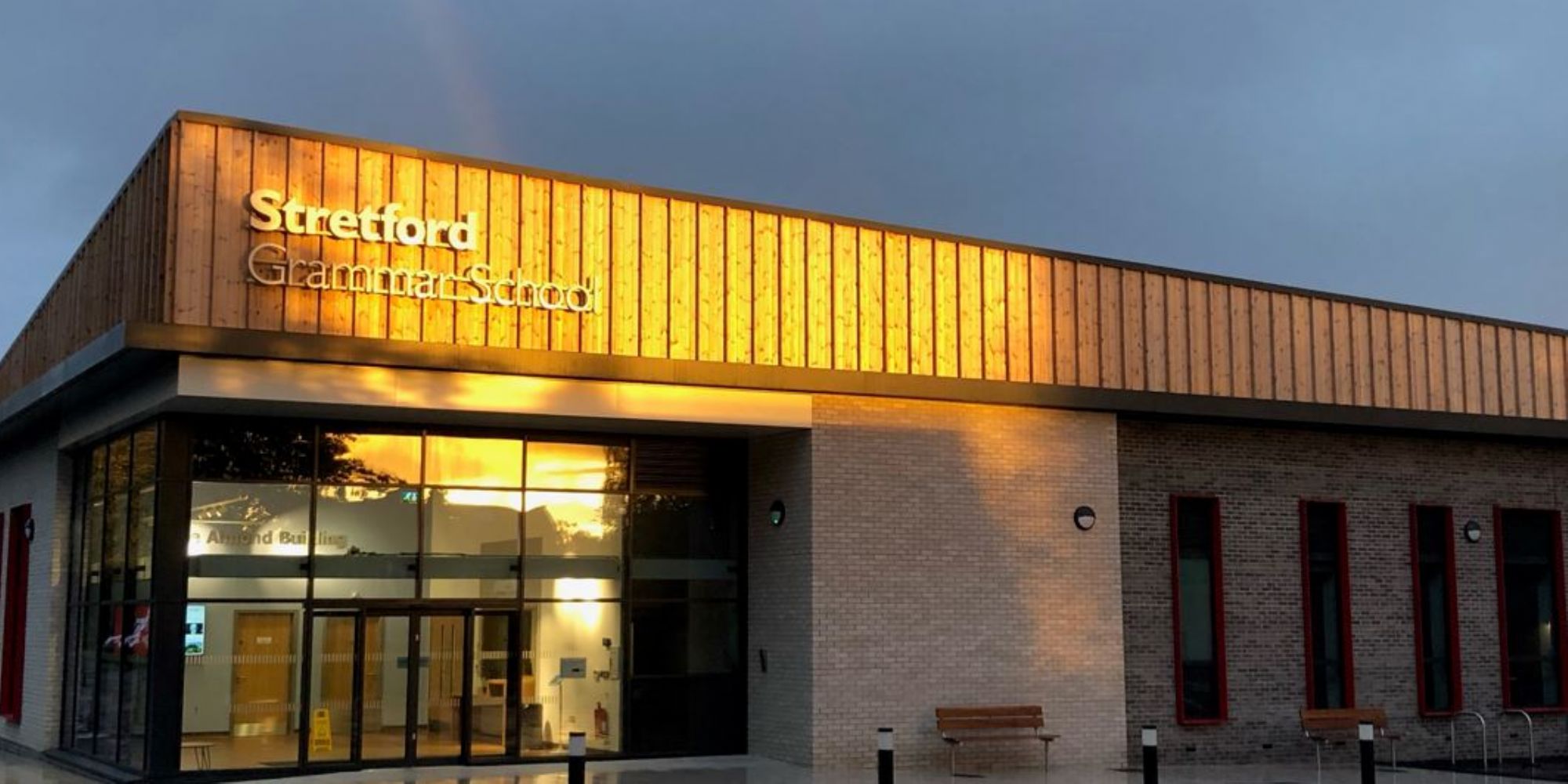 Campus view of Stretford Grammar School