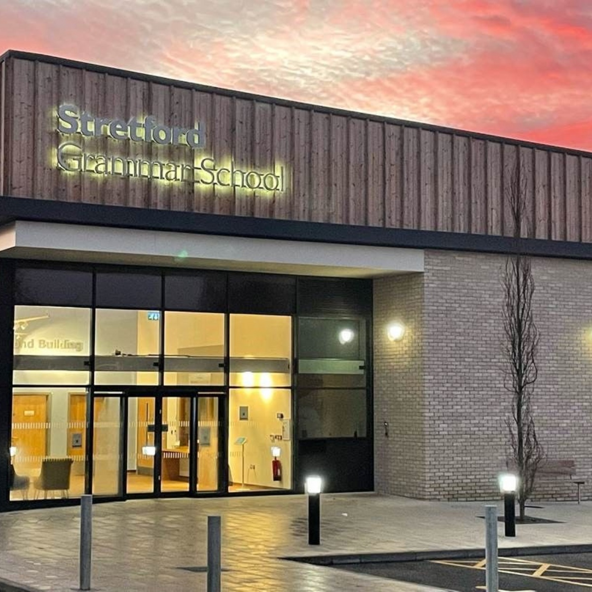 Campus view of Stretford Grammar School