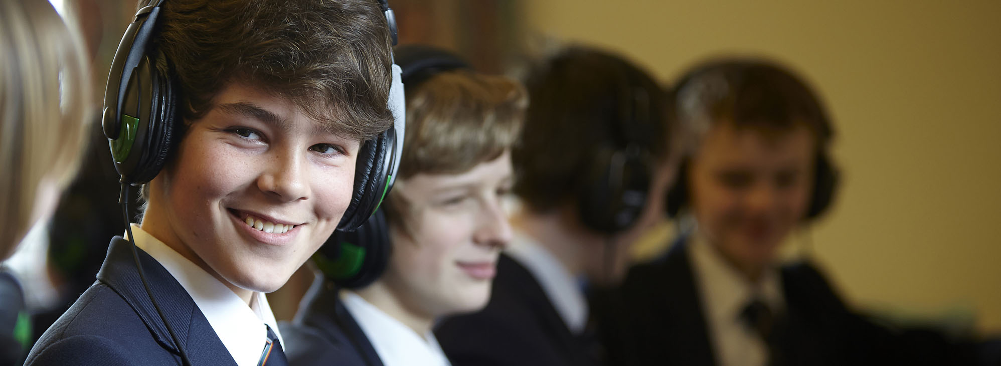 Torquay Boys' Grammar School student in school