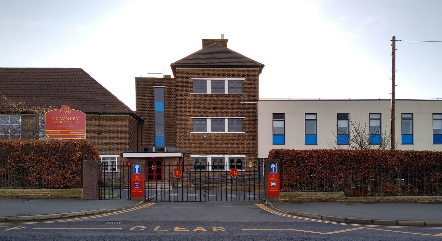 Townley Grammar School school building exterior