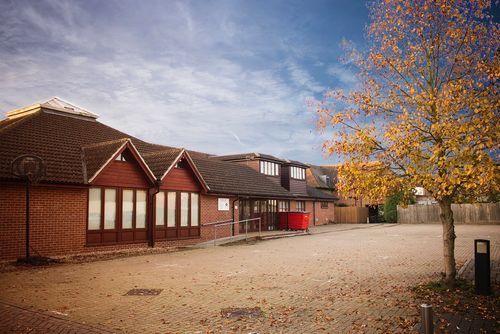 Photo of school building.