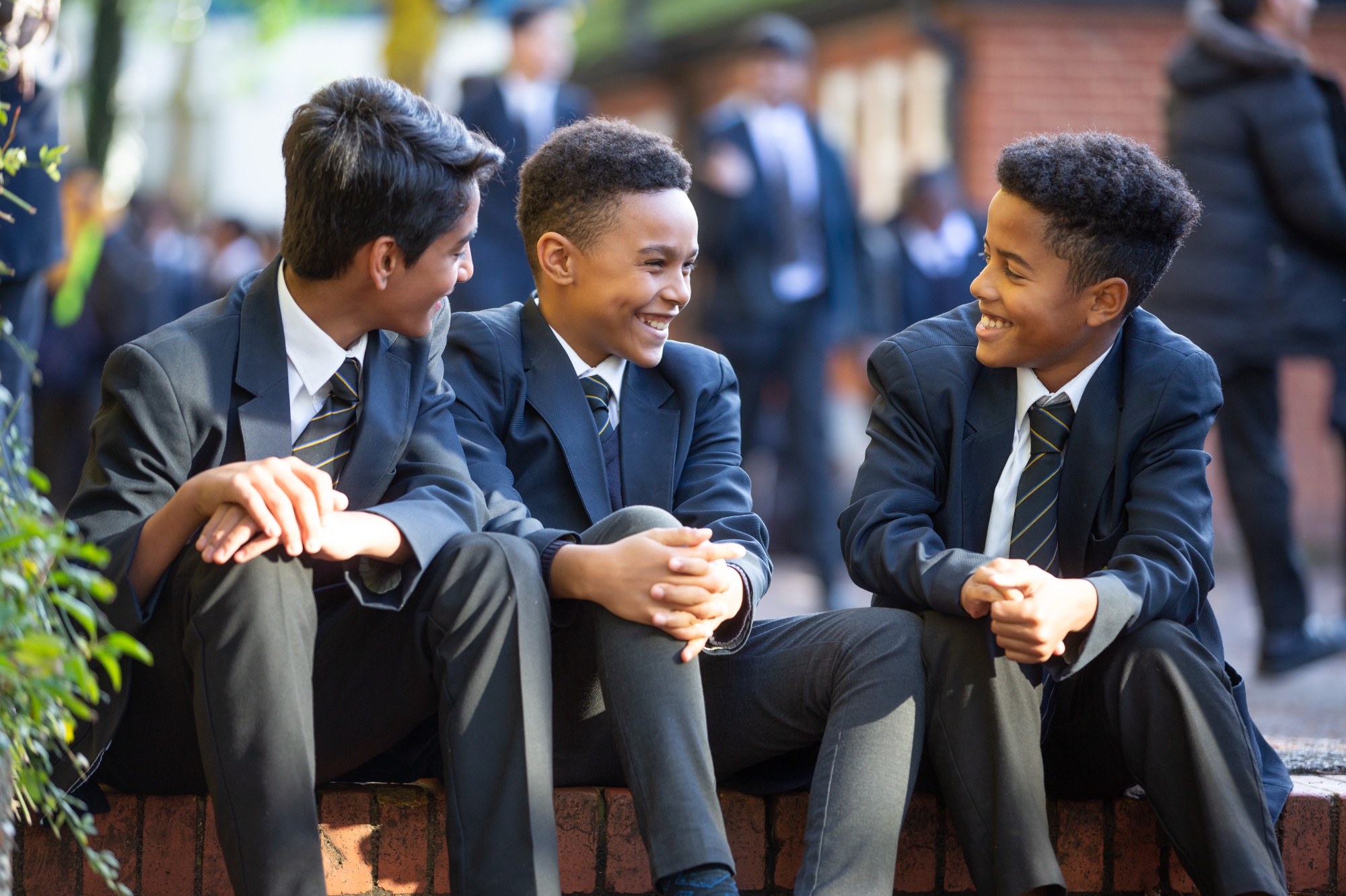 Wallington County Grammar School students in school