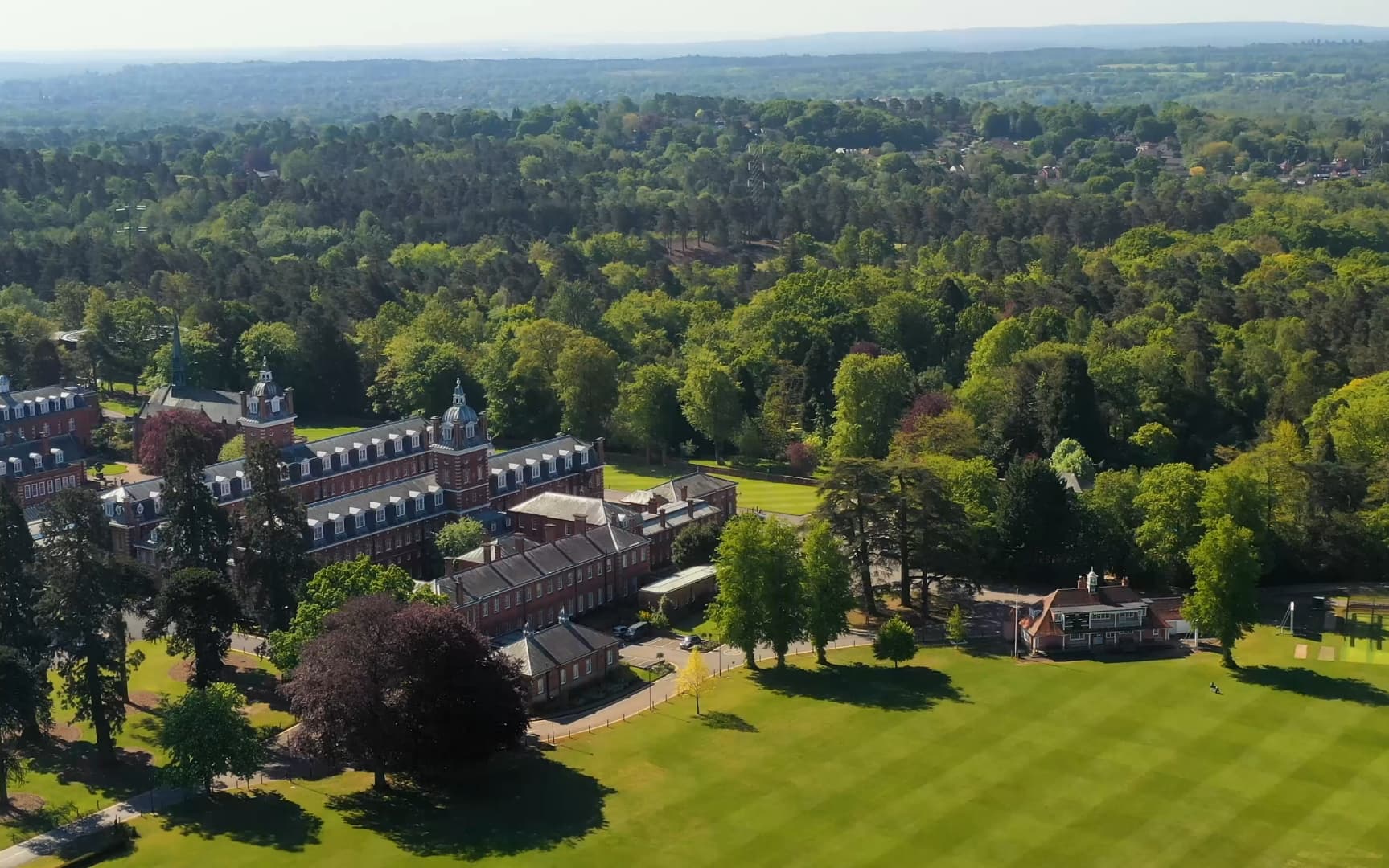 Campus view of Wellington College
