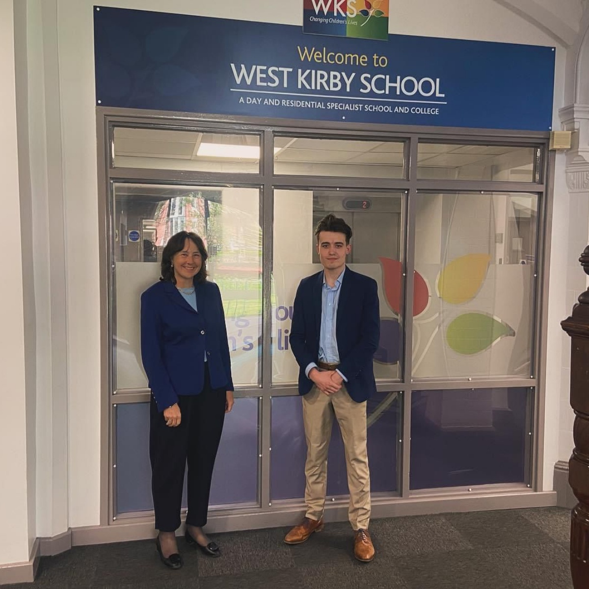 Campus view of West Kirby Grammar School