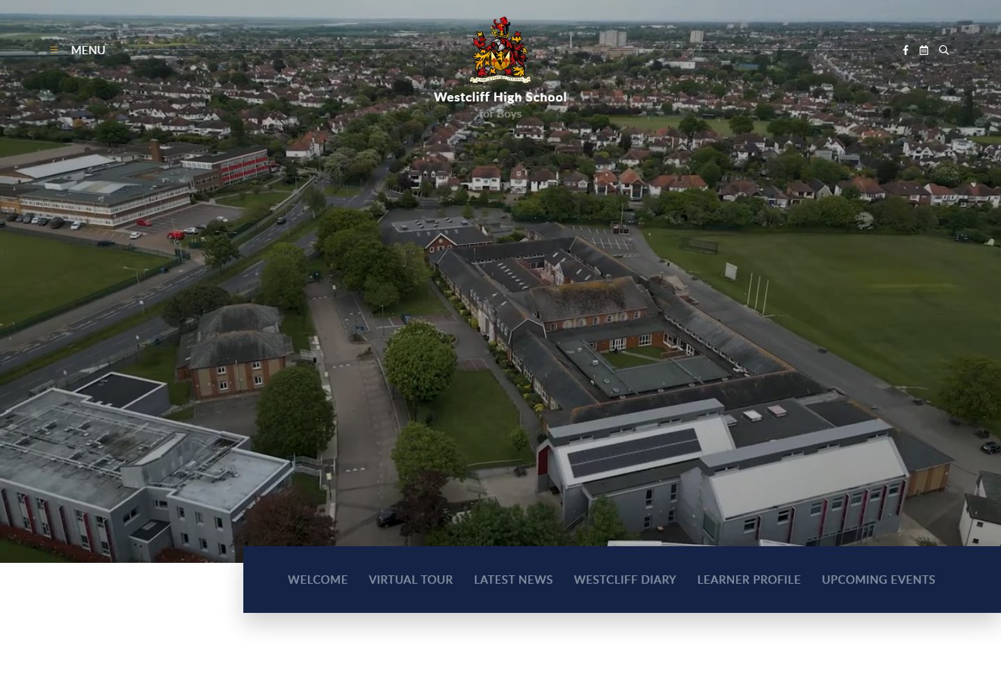 Westcliff High School for Boys Academy homepage screenshot