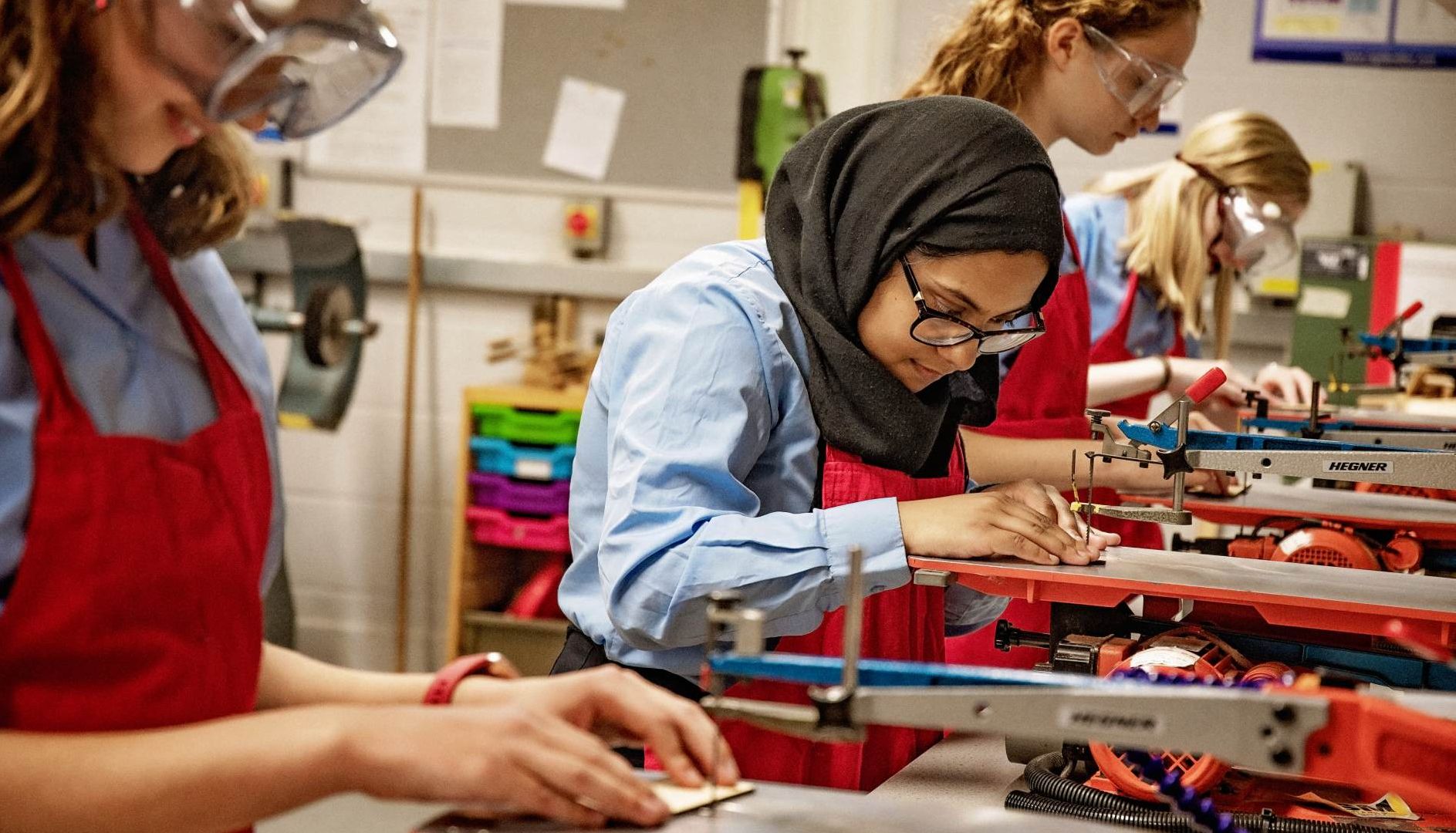 Westcliff High School for Girls design and technology lesson