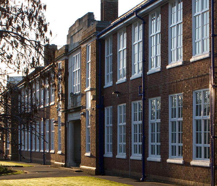 Exterior of Wirral Grammar School for Girls