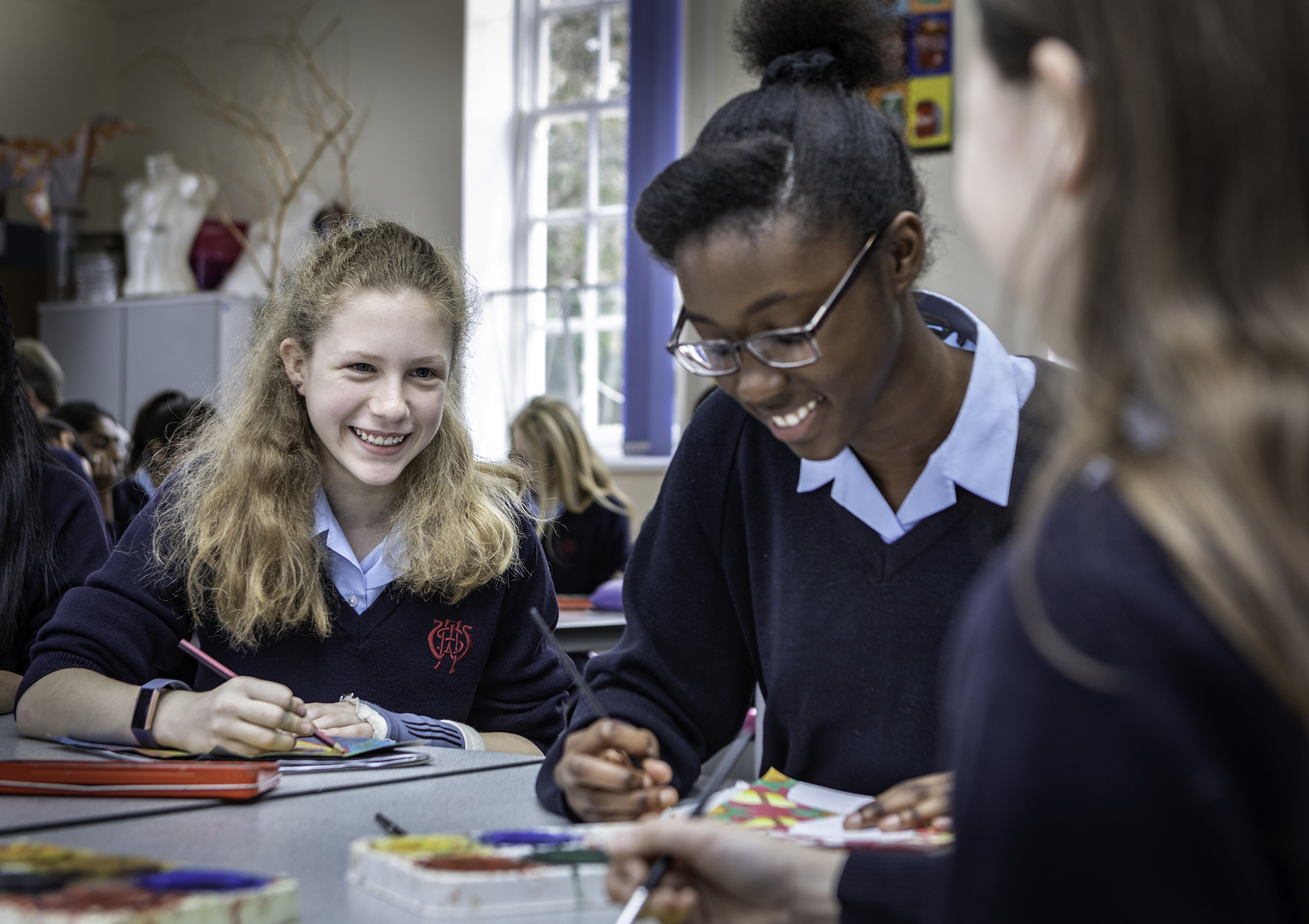 Wolverhampton Girls' High School classroom learning