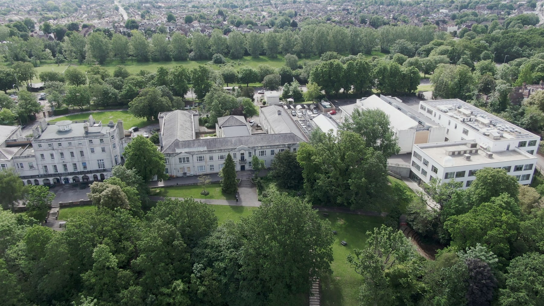 Woodford County High School campus aerial